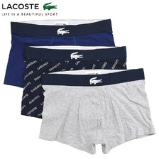 LACOSTE 3Pack Logo Print Stretch Cotton Trunk Short 5H1288-10画像