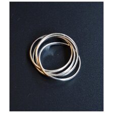INTERIM TAXCO SILVER FIVE LINK RING IT25A523画像