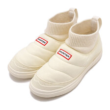 HUNTER IN/OUT FAUX SUEDE KNITTED CUFF BOOT SHADED-WHITE UFS7115REN-SHW画像