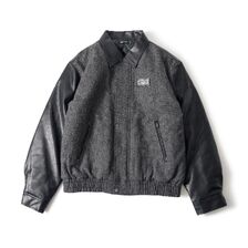 Subciety Tweed and faux leather blouson 105-62986画像