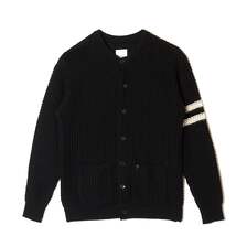 CRIMIE BIG WAFFLE BORDER KNIT CARDIGAN CR1-02E5-KL12画像