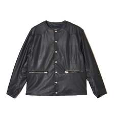 CRIMIE LAMB LEATHER RIDERS CARDIGAN CR1-02E5-JK01画像