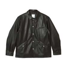 CRIMIE SPANISH LAMB LEATHER SPORTS JACKET CR1-02E1-JK12画像