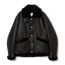 CRIMIE MOUTON LEATHER JACKET CR1-02D5-JK01画像