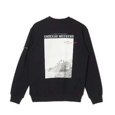 CRIMIE GAZETTE CREW NECK PHOTO PRINT SWEAT CR1-02E5-CW09画像