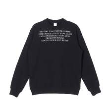 CRIMIE TYPO GRAPHIC CREW NECK SWEAT CR1-02E5-CW08画像