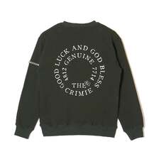 CRIMIE CIRCLE LOGO HEART WAPPEN CREW NECK SWEAT CR1-02E5-CW03画像
