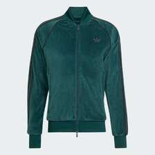 adidas Originals Velour SST Track Top Aurora Ivy JX1564画像