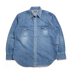 BURGUS PLUS 8oz Denim Western Shirt Mid Used HBP-301WS画像
