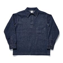 WAREHOUSE Lot 3063 1930'S WPA ONE POCKET PULLOVER INDIGO-DENIM SHIRTS画像