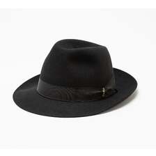 Borsalino Q.S.アネッロ ミディアムブリム ブラック&times;ブラック画像