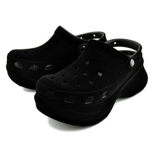 crocs BAE VELVET CLOG BLACK 211919-001画像