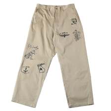 BARNS Authentic T/C Chino Print Pants BR-25442画像