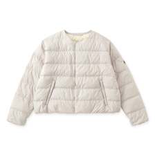 Orcival Women's Polyester Taffeta Round Neck Blouson OR-A0603-DPR画像