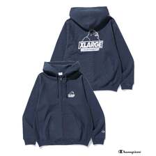 X-LARGE &times; Champion REVERSE WEAVE ZIP UP HOODED SWEATSHIRT 101254012024画像