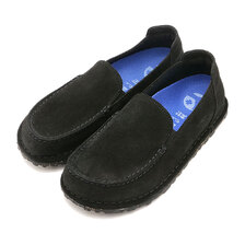 BIRKENSTOCK UTTI SLIP ON BLACK | SUEDE-LEATHER 1026153画像