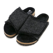 BIRKENSTOCK SOLANA FELT SHEARLING ANTHRACITE | FELT 1030823画像