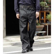 SKEWed 13MWZ STRAIGHT PANTS model.WR BLACK RINSE HS113-101画像