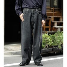 SKEWed COIN POCKET PANTS model.LV BLACK STONE HS1201-183画像