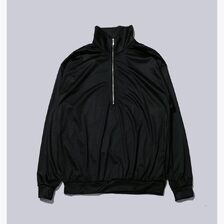 INTERIM EXTRA FINE MERINO WOOL JERSEY HIGH NECK HALF ZIP IT25A281画像
