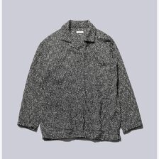 INTERIM TEXTURED DONEGAL BOUCLE DEADSTOCK HYPER BIG FLY FRONT SHIIRTS JACKET IT25A073画像