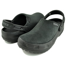 crocs CLASSIC CRAFTED VELVET CLOG BLACK 211931-001画像