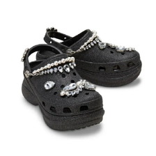 crocs BAE WEDDING GLITTER CLOG BLACK 211978-001画像