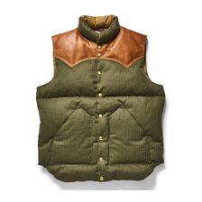 WAREHOUSE &times; Rocky Mountain Featherbed Lot 2236 HBT DOWN VEST画像