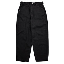APPLEBUM &ldquo;Selena&rdquo; Wide Tapered Denim Pants (Black) 2520801B画像