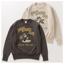 TOYS McCOY HEAVYWEIGHT SWEAT SHIRT FELIX THE CAT "TOUGH MINDED CAT!" TMC2547画像