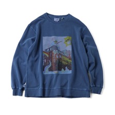 gym master 9.4oz ピグメントFISHING スウェットシャツ G633741画像