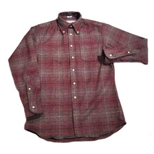 INDIVIDUALIZED SHIRTS STANDARD FIT B.D. HEAVY FLANNEL SHAPON PLAID SHIRTS画像