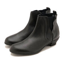 TRAVEL SHOES by chausser TR-023 SIDE-GORE HEEL BOOTS BL画像