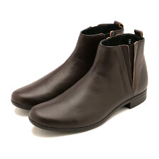 TRAVEL SHOES by chausser TR-005 SIDE-GORE BOOTS DBR画像