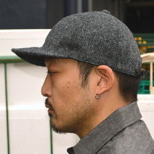 HIGHER Harris Tweed Oatmeal Cap HT25021画像