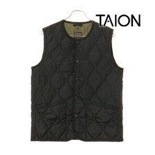 TAION MILITARY CREW NECK DOWN VEST TAION-004B2ML-1画像