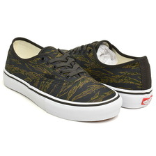 VANS SKATE AUTHENTIC TIGER CAMO GREEN / BLACK VN000EER9L7画像