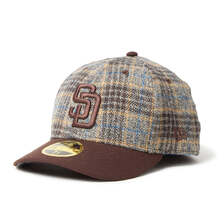 NEW ERA LP 59FIFTY MLB Plaid Flannel フランネル チェック サンディエゴ・パドレス ブラウン バーンウッド 14667657画像