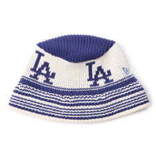 NEW ERA ニットバケット ロサンゼルス・ドジャース インディゴブルー/クローム 14667669画像