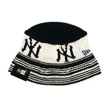 NEW ERA ニットバケット ニューヨーク・ヤンキース ネイビー/クローム 14667668画像
