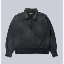 INTERIM VINTAGE FADE HALF ZIP COLLAR SWEAT SHIRT IT25A241画像