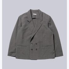 INTERIM MILITARY WOOL SERGE PIPING DOUBLE JACKET IT25A043画像