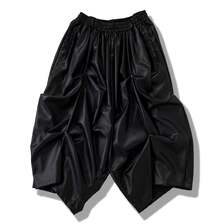 NO ID. BLACKシンセティックレザーリベットトラウザーズ 457006-358P画像