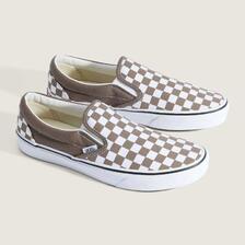 VANS Classic Slip-On Color Theory Checkerboard Walnut VN000BVZ1NU画像