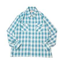 BIG MIKE Rayon Mix Ombre Slit L/S Shirts 102615013画像