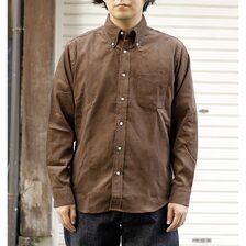 Workers Modified BD Shirt Corduroy, Brown画像
