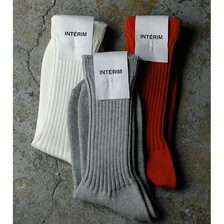 INTERIM CASHMERE ORGANIC COTTON SOCKS IT25A409画像