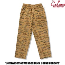 COOKMAN Chef Pants Semiwide Washed Duck Canvas Cheers 231-53807画像