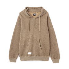 Schott SALT AND PEPPER HALF ZIP HOODED SWEAT 7825231004画像
