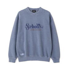 Schott PIGMENT SO FAR SO GOOD CREW SWEAT 7825232013画像
